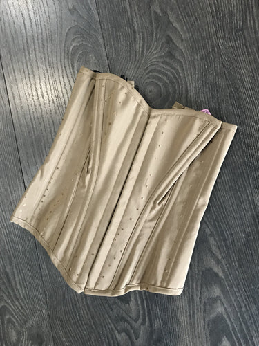 Scandals Taupe Satin Corset